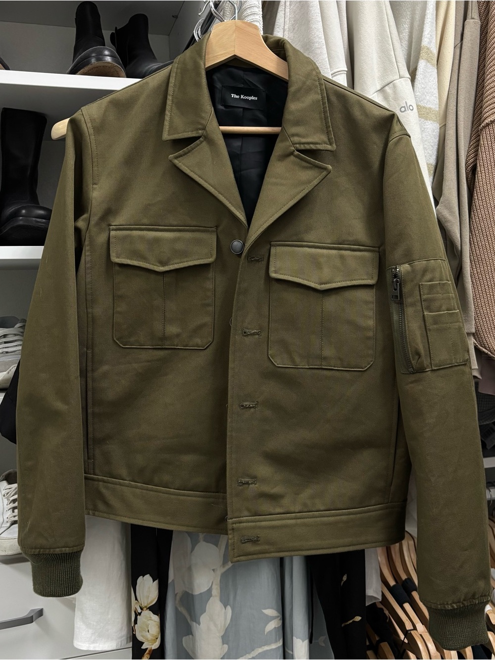 The Kooples Men's Olive Green Jacket